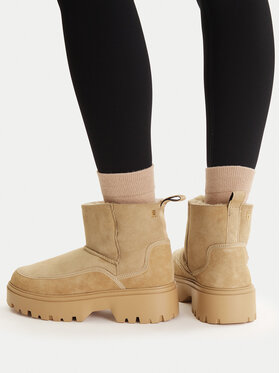 Tommy Hilfiger Schneeschuhe Tommy Hilfiger Real Shearling Pullon FW0FW08997 Beige