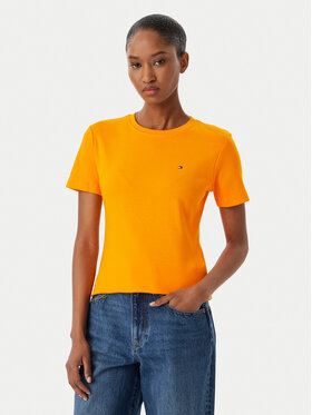 Tommy Hilfiger Tommy Hilfiger Camiseta New Cody WW0WW40587 Naranja Slim Fit
