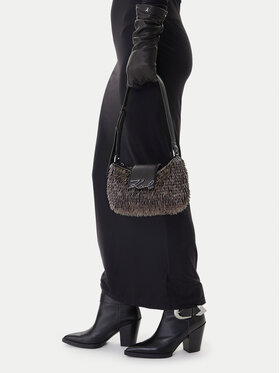 KARL LAGERFELD Ročna torba KARL LAGERFELD B1W30195 Črna
