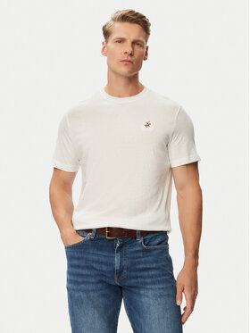Beverly Hills Polo Club Beverly Hills Polo Club Camiseta P-SS26M-TS450030WHT Blanco Regular Fit