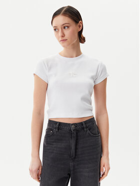 Calvin Klein Jeans Calvin Klein Jeans Marškinėliai LV047AB802 Balta Regular Fit