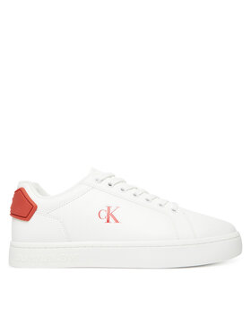 Calvin Klein Jeans Snīkeri Calvin Klein Jeans Classic Cupsole Ru Patch Lth YM0YM01297 Balts
