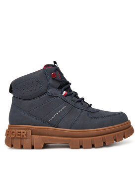 Tommy Hilfiger Trzewiki Tommy Hilfiger T3X5-34129-1696 D Granatowy