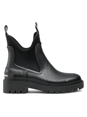 Calvin Klein Jeans Gumijas zābaki Calvin Klein Jeans Mid Rainboot Chelsea YW0YW01034 Melns