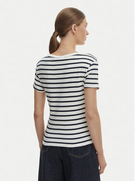 Tommy Hilfiger Tommy Hilfiger Camiseta WW0WW49250 Écru Slim Fit