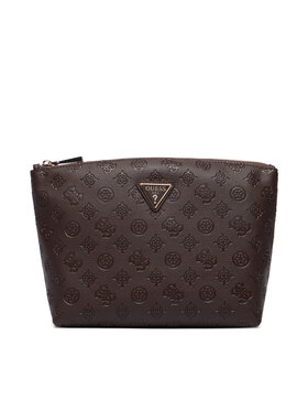 Guess Geantă pentru cosmetice Guess Lenwood Travel TWDP21 02965 Maro