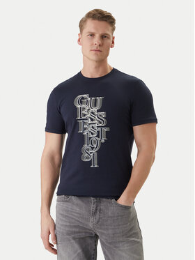Guess Guess T-Shirt M6GI10 K2991 Dunkelblau Slim Fit