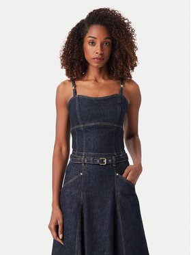 Guess Guess Marškinėliai W6YH15 D1351 Tamsiai mėlyna Slim Fit