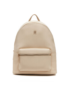 Tommy Hilfiger Mugursoma Tommy Hilfiger Th Logotape Backpack AW0AW17163 Écru