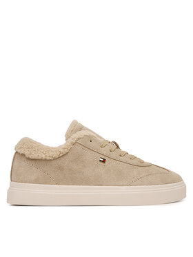 Tommy Hilfiger Sneakersy Tommy Hilfiger Th Chic Cupsole Wl FW0FW09597 Beżowy jasny