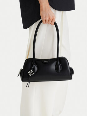 Calvin Klein Handtasche Calvin Klein Emblem Trio Shoulder Bag LV04F3369G Schwarz