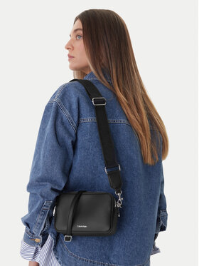Calvin Klein Soma Calvin Klein Webbing Double Strap Camera Bag LV04F3165G Melns
