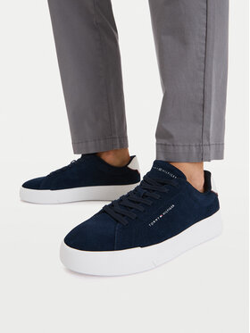 Tommy Hilfiger Sneakers Tommy Hilfiger Th Court Core Suede FM0FM05716 Bleumarin