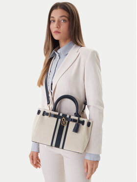 Tommy Hilfiger Borsetta Tommy Hilfiger American Icon Mini Tote Canvas AW0AW18543 Multicolore