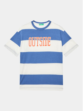 United Colors Of Benetton United Colors Of Benetton Camiseta 3ZNBC10BN Azul Regular Fit