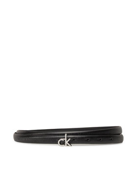 Calvin Klein Dámský pásek Calvin Klein Ck Buckle Skinny Belt 1.5_Mono K60K612933 Černá