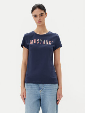 Mustang Mustang Футболка Loa 1016146 Голубий Slim Fit