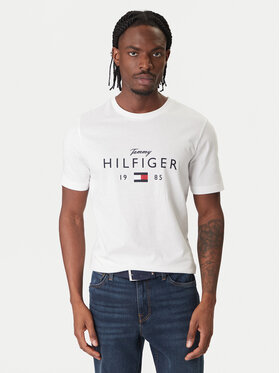 Tommy Hilfiger Tommy Hilfiger Camiseta Brand Love MW0MW41455 Blanco Regular Fit