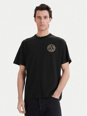Versace Jeans Couture Versace Jeans Couture Camiseta 80GAHT04 CJ00T Negro Regular Fit