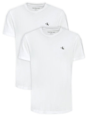 Calvin Klein Jeans Calvin Klein Jeans Σετ t-shirts Monologo J30J320199 Λευκό Regular Fit