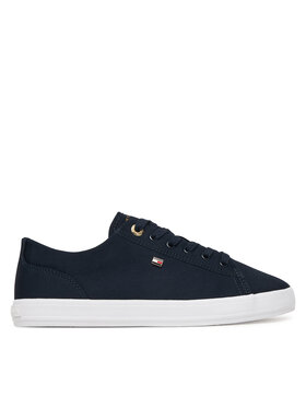 Tommy Hilfiger Sneakers Tommy Hilfiger Th Foxing Sneaker Canvas FW0FW09170 Dunkelblau