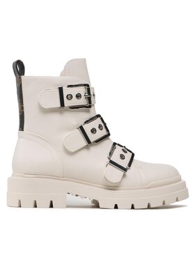 Guess Polokozačky Guess FL7OBI LEA10 Écru