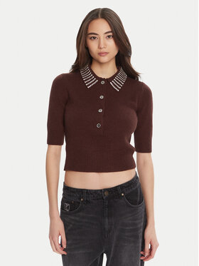 PINKO PINKO Поло Emilia 105745 A2S4 Коричневий Regular Fit