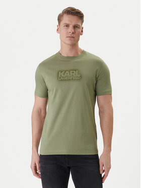 KARL LAGERFELD KARL LAGERFELD Camiseta 755060 562242 Verde Regular Fit
