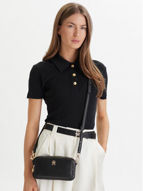 Tommy Hilfiger Kabelka Tommy Hilfiger Th Daily Camera Bag Mono AW0AW18414 Černá
