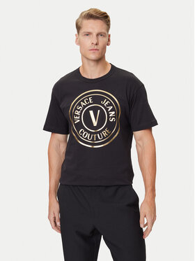 Versace Jeans Couture Versace Jeans Couture Camiseta 79GAHT01 CJ00T Negro Regular Fit