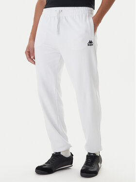 Kappa Kappa Pantaloni da tuta Gothenburg 331U7EW Bianco Regular Fit