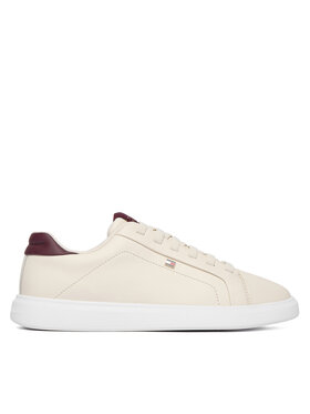 Tommy Hilfiger Sneakersy Tommy Hilfiger Icon Court Light Weight FW0FW08948 Béžová