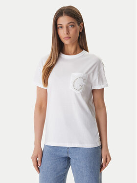 Guess Guess Футболка W6GI17 K3037 Білий Regular Fit