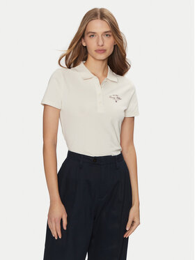 Tommy Hilfiger Tommy Hilfiger Polo WW0WW43930 Beis Slim Fit