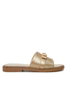 Tommy Hilfiger Şlapi Tommy Hilfiger Sandal T4A2-33942-0572 S Auriu