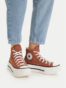 Converse Кеди Converse Chuck Taylor All Star Lift Double Stack Platform Deer A17883C Коричневий