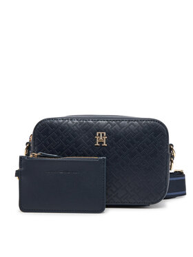Tommy Hilfiger Kabelka Tommy Hilfiger Th Distinct Camera Bag Mono AW0AW17221 Tmavomodrá