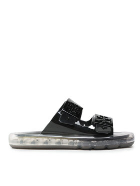 Tory Burch Шльопанці Tory Burch Buckle Bubble Jelly 149718 Чорний