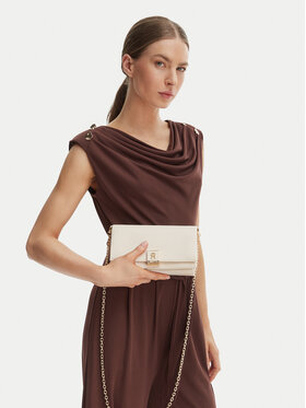 Tommy Hilfiger Ročna torba Tommy Hilfiger Th Her Chain Crossover AW0AW17403 Écru