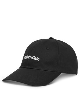 Calvin Klein Cepure ar nagu Calvin Klein Logo Embroidery Baseball Cap LV04F5003G Melns