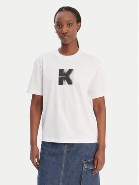 Karl Lagerfeld Jeans Karl Lagerfeld Jeans Camiseta B1W17055 Blanco Relaxed Fit