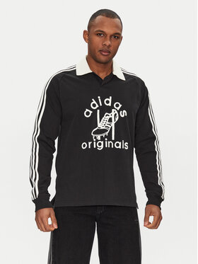adidas adidas Поло Rugby JD1091 Чорний Regular Fit
