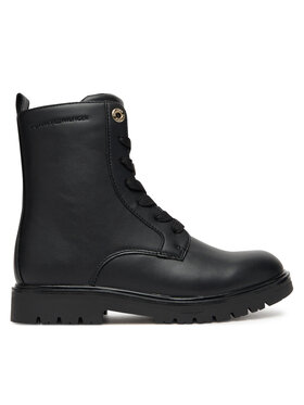 Tommy Hilfiger Schnürstiefeletten Tommy Hilfiger Lace-Up Bootie T3A5-34012-1355 D Schwarz