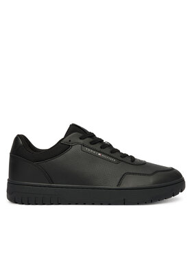 Tommy Hilfiger Tenisice Tommy Hilfiger Th Basket Core Lite Lth FM0FM05713 Crna