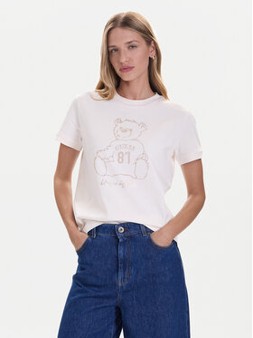 Guess Guess Camiseta V5BI16 K8FQ4 Blanco Regular Fit