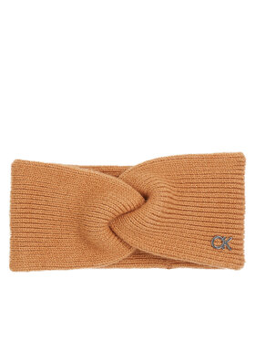 Calvin Klein Textilní čelenka Calvin Klein K60K612591 Hnědá
