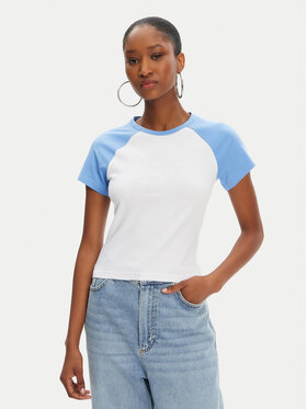Juicy Couture Juicy Couture Majica Contrast JCWCT125307 Bela Slim Fit