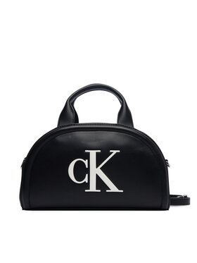 Calvin Klein Дамска чанта Calvin Klein Bold Ck Dome Crossbody LV04F3895G Черен