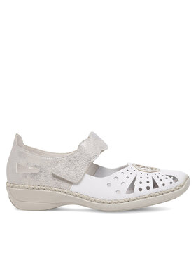 Rieker Pantofi Rieker 41368-80 Alb