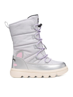 Geox Cizme de zăpadă Geox J Willaboom Girl B Abx J66HWA 0FUNF C1239 M Gri deschis